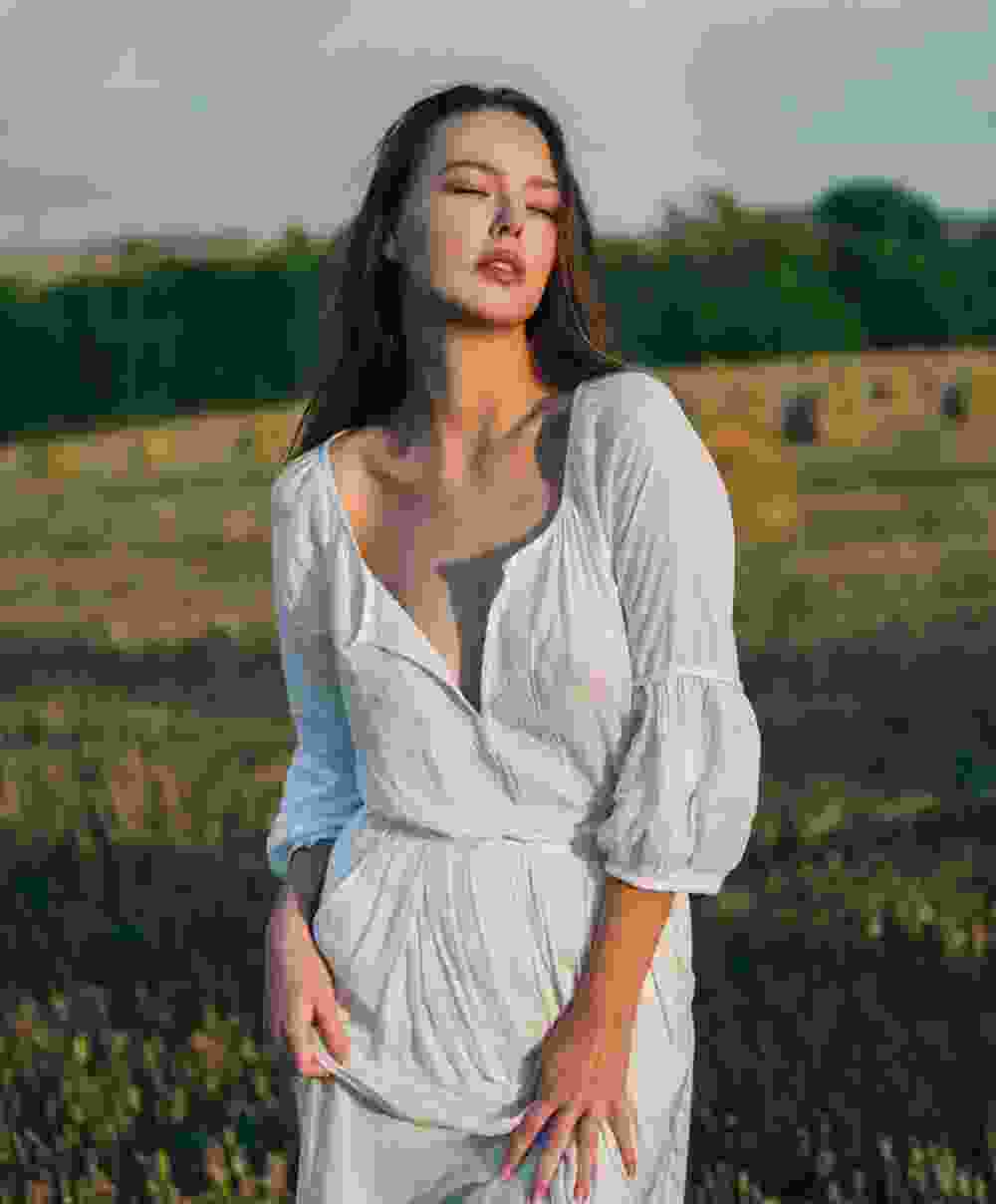 Cotton White Maxi Dress