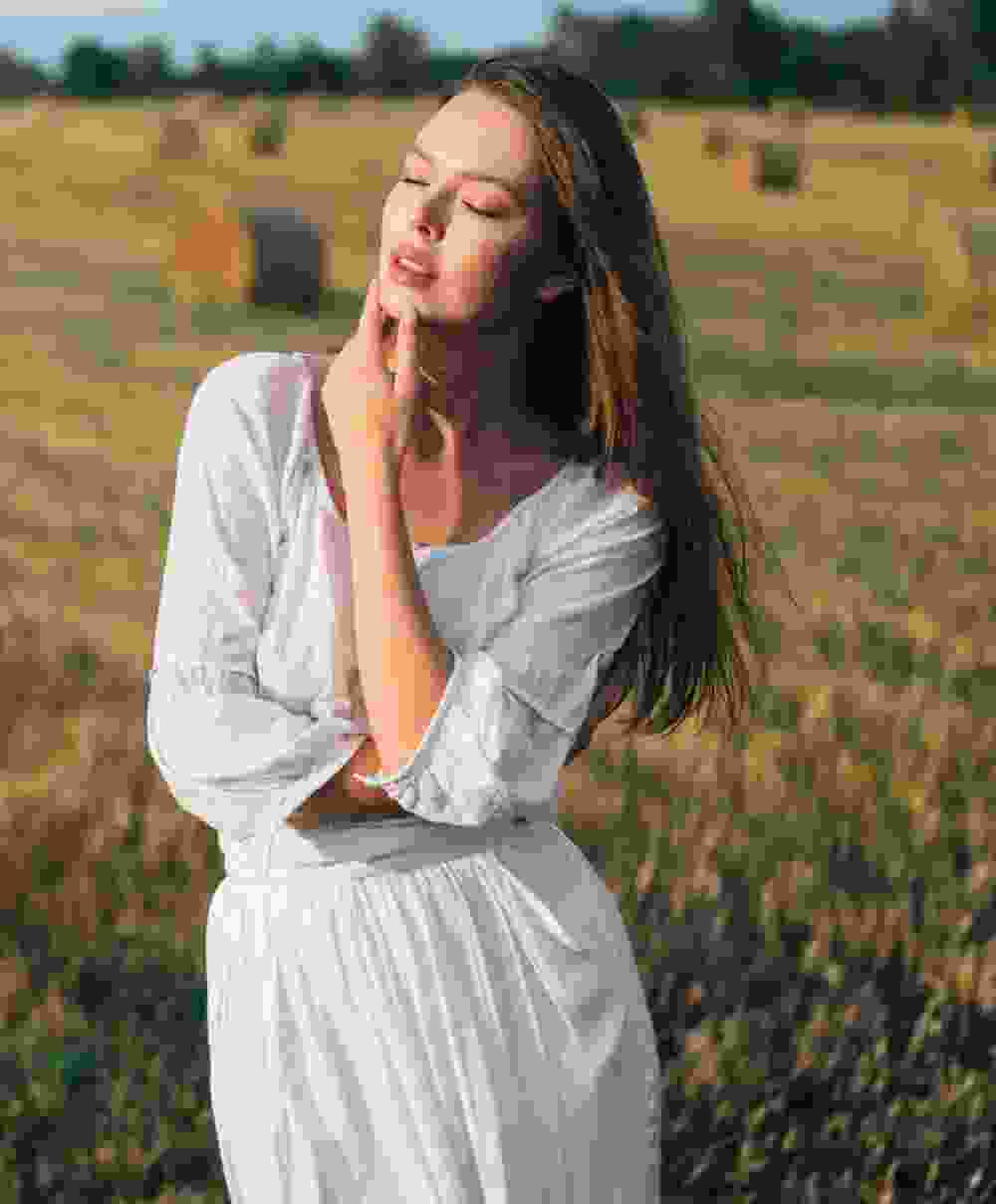 Cotton White Maxi Dress - Image 5