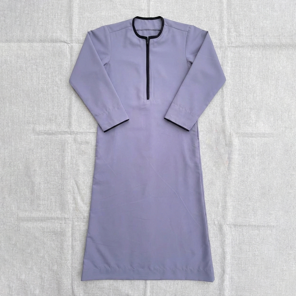 Classic Grey Designer Jubba Thobe for Boys