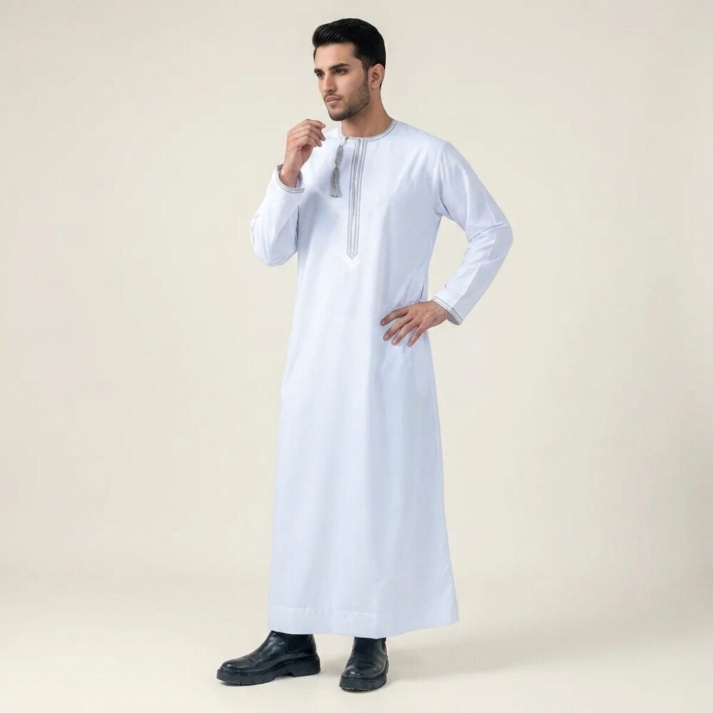 Classic Omani White Thobe for Men