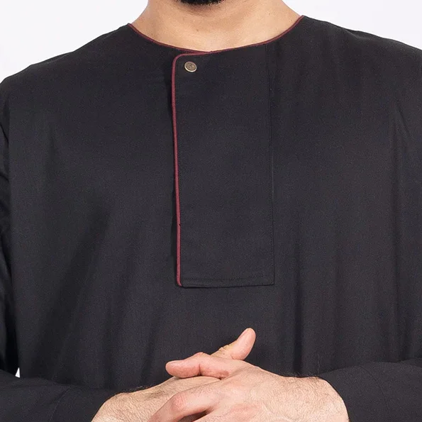 Men’s Black Omani Style Thobe