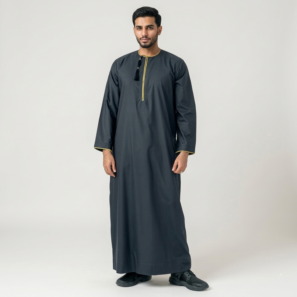 Men’s Black Omani Thobe