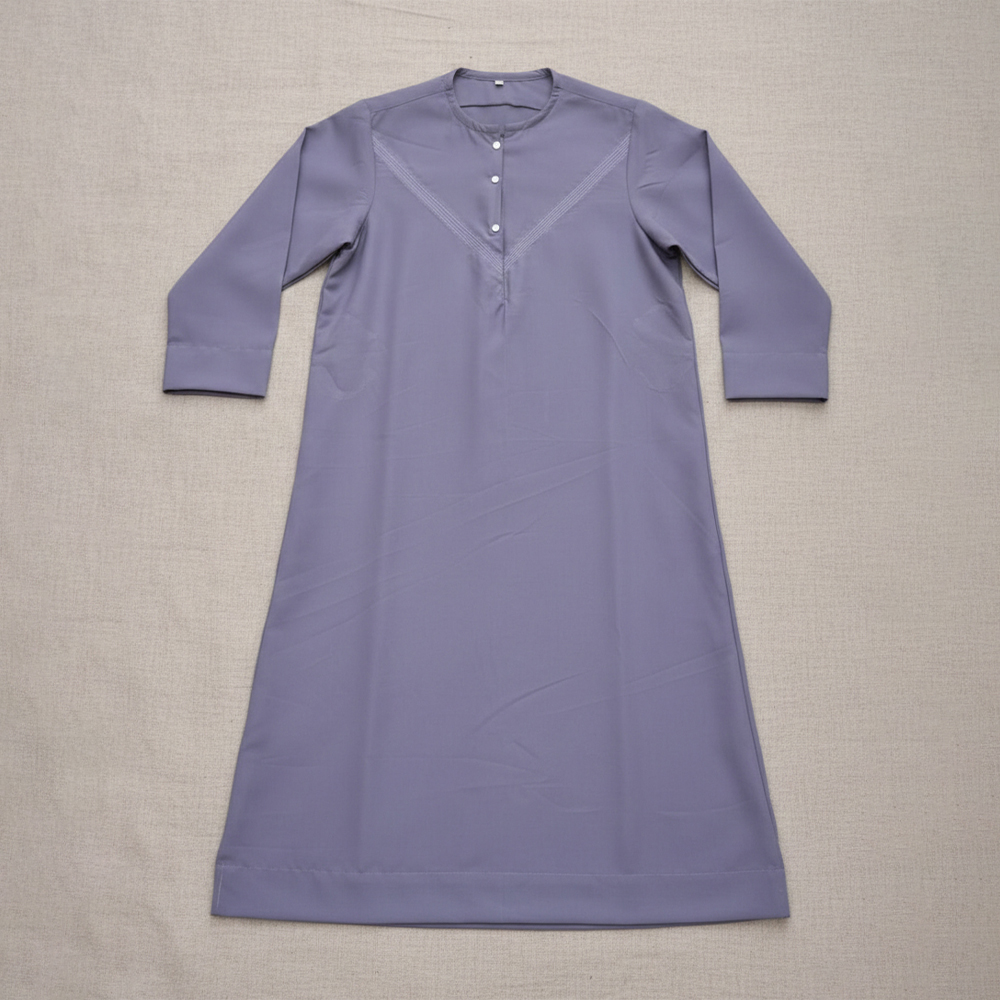 Premium Davy Grey Jubba Thobe for Boys