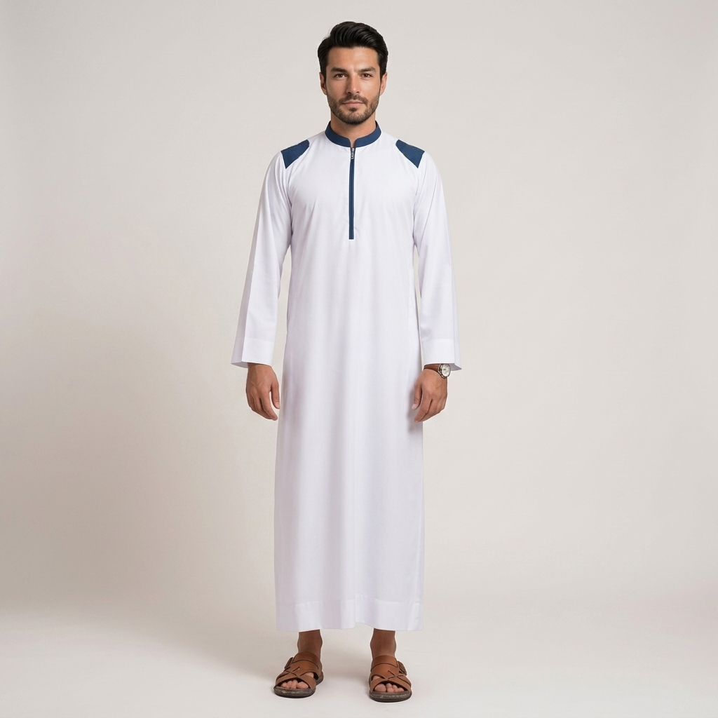 Traditional White Designer Thobes for Men