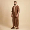 Brown Designer Moroccan Thobe USA