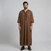 Brown Moroccan Loose Fit Thobe USA