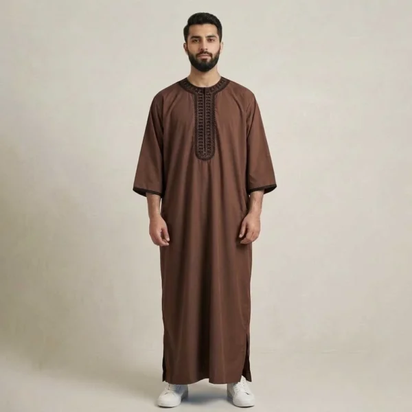 Brown Premium Moroccan Thobe USA