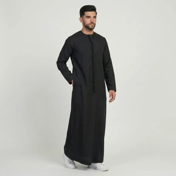 Classic Black Men's Emirati Thobe