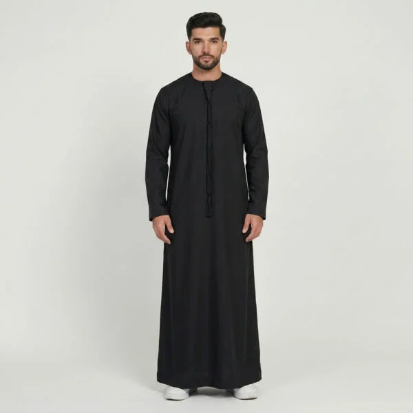 Classic Black Mens Emirati Thobes USA