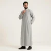 Classic Dove Grey Men's Arabic Thobe