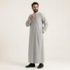 Classic Dove Grey Men's Arabic Thobe