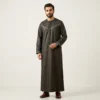 Classic Emirati Style Mens Black and Gold Thobe USA