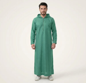 Classic-Light-Green-Mens-Hooded-Thobes.jpg Classic Light Green Men's Hooded Thobe