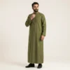 Classic Olive Green Men's Arabic Thobe