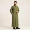 Classic Olive Green Mens Arabic Thobes USA