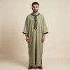 Classic-Sage-Color-Mens-Moroccan-Thobe.jpg Classic Sage Color Men's Moroccan Thobe