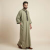 Classic-Sage-Color-Mens-Moroccan-Thobe-2.jpg Classic Sage Color Men's Moroccan Thobe