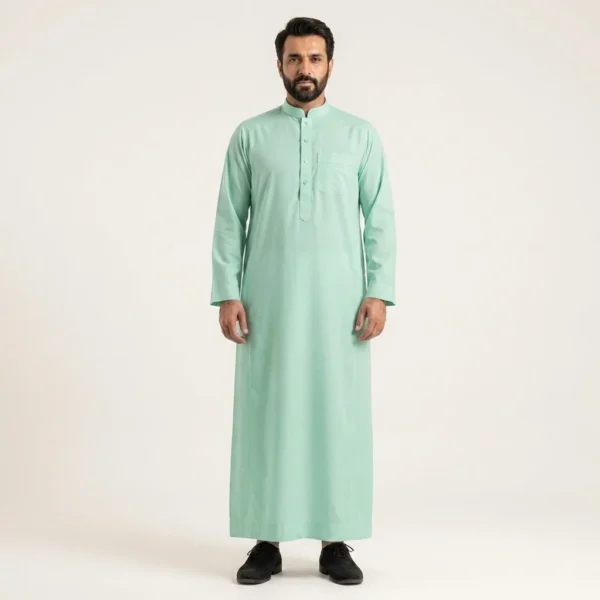 Classic Saudi Mint Green Mens Thobes USA Classic Saudi Mint Green Mens Thobes USA