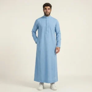 Classic Sky Blue Mens Arabic Thobes USA
