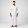Classic White Men Designer Thobes USA Classic White Men Designer Thobes USA