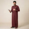 Designer V Yoke Cut Mens Maroon Thobes USA Designer V Yoke Cut Mens Maroon Thobes USA
