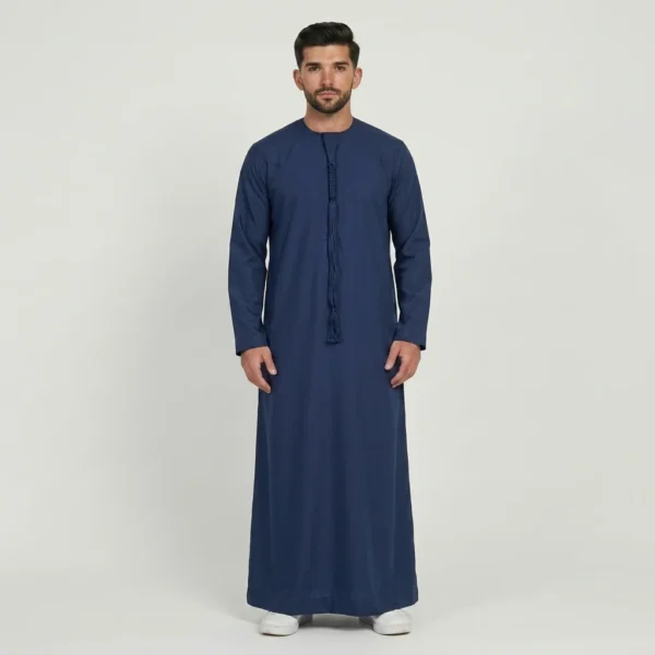 Executive Navy Blue Mens Emirati Thobes USA