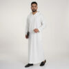 Executive-White-Mens-Hooded-Thobes-2.jpg Executive White Men's Hooded Thobe