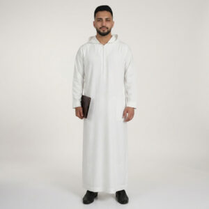 Executive-White-Mens-Hooded-Thobes.jpg Executive White Men's Hooded Thobe