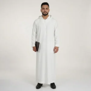 Executive White Mens Hooded Thobes USA