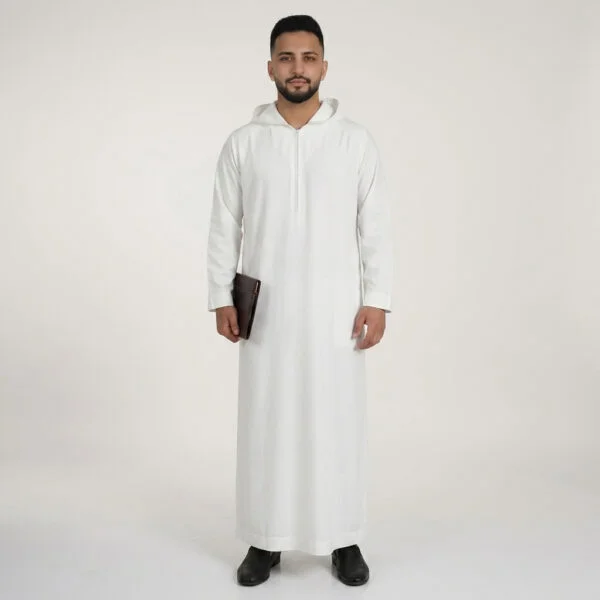 Executive White Mens Hooded Thobes USA