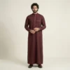 Gold Contrast Mens Maroon Thobe USA