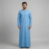 Ice Blue Minimalist Men’s Thobe USA