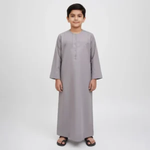 Light Grey Designer Jubba Thobes for Boys USA Light Grey Designer Jubba Thobes for Boys USA