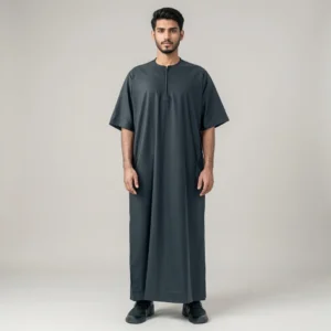 Mens Black Half Sleeves Thobe USA