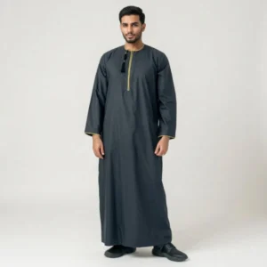 Mens Black Omani Thobe USA
