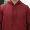 Men’s Cotton Maroon Hooded Thobe USA Men’s Cotton Maroon Hooded Thobe USA