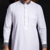 Men's Off-White Designer Cotton Thobe USA Men's Off-White Designer Cotton Thobe USA