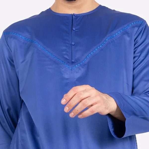 Men’s Premium Marine Blue Thobe USA