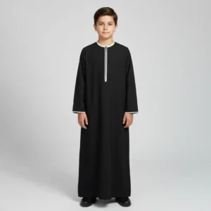 Midnight Onyx Black Kids Design Thobes USA Midnight Onyx Black Kids Design Thobes USA