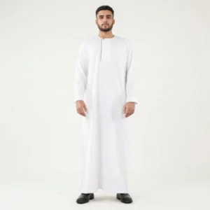 Minimalist Omani White Thobe for Men USA