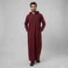 Modern-Hooded-Mens-Maroon-Thobes.jpeg Modern Hooded Men's Maroon Thobe
