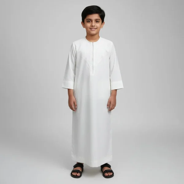 Off White Designer Omani kids Jubba Thobes USA