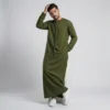 Olive Green Mens Emirati Thobe USA Olive Green Men's Emirati Thobe