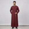 Omani Style Mens Maroon Thobe USA