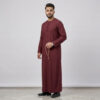 Omani Style Men's Maroon Thobe