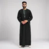 Palestine Inspired Mens Black Thobe USA Palestine Inspired Mens Black Thobe USA