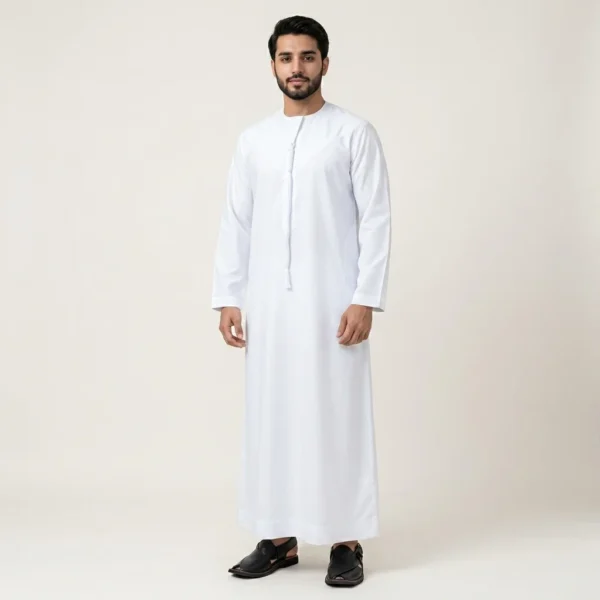 Plain White Men’s Emirati Thobes USA