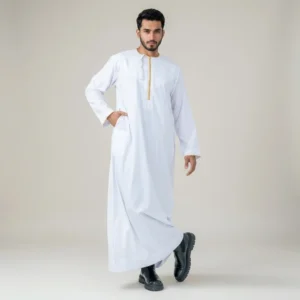 Plain White Thobe For Mens USA