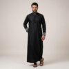 Premium Black Men's Designer Thobe
