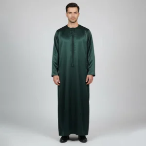 Premium Emerald Green Emirati Silk Thobes for Mens USA Premium Emerald Green Emirati Silk Thobes for Mens USA